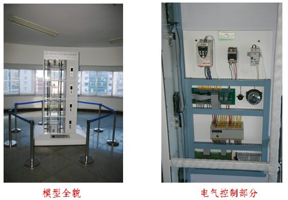 雙聯四層透明仿真教學電梯模型