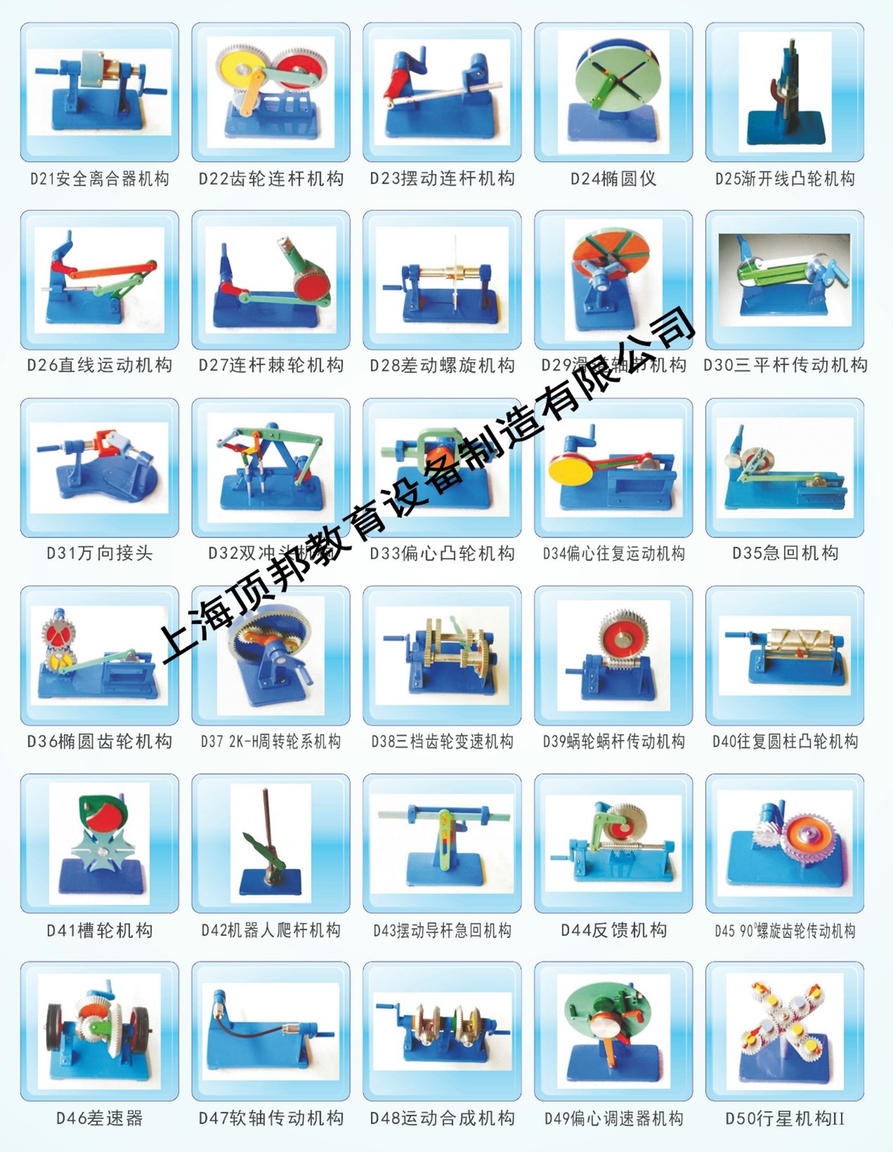 機構運動簡圖測繪模型